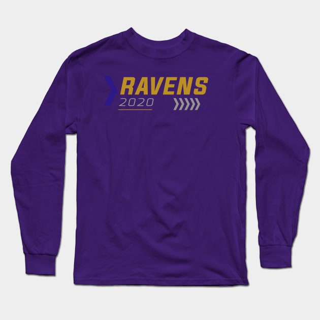 Ravens Football Team Long Sleeve T-Shirt by igzine